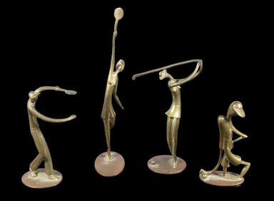 (4) HAGENAUER AUSTRIA ART DECO SPORTING FIGURES