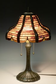 LEADED GLASS TABLE LAMP