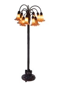 REPLICA TIFFANY 12 LIGHT TULIP SHADE FLOORLAMP