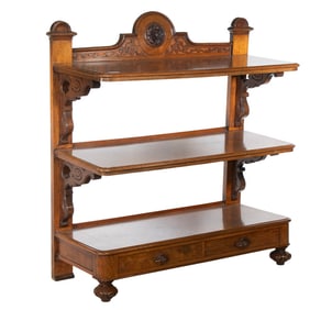 LARGE VICTORIAN THREE-TIERED DISPLAY
