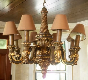 19th C. EIGHT-ARM CHANDELIER