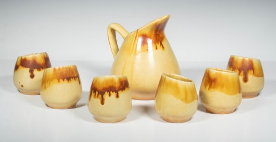 TUSKEGEE INSTITUTE POTTERY (7 PC) BEVERAGE SET