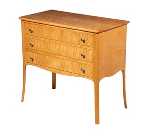MAPLE CHEST BY DAVID MARGONELLI, EDGECOMB, ME