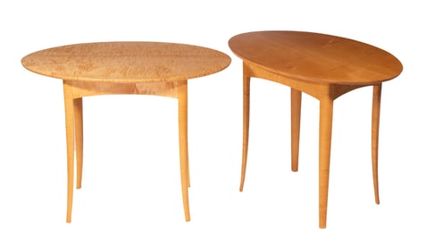 PR SIDE TABLES BY DAVID MARGONELLI, EDGECOMB, ME