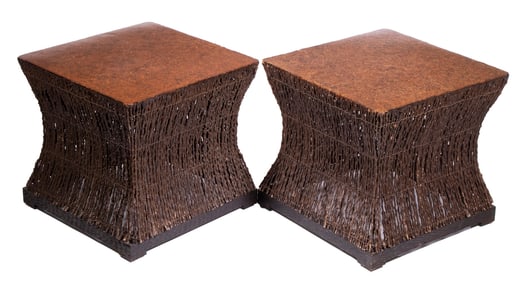 PR ERIC BRAND DESIGN SQUARE END TABLES