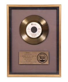 RIAA GOLD RECORD AWARD FOR "YOU DON'T HAVE TO BE A STAR"