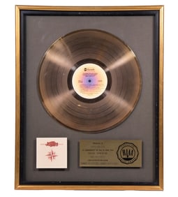 RIAA GOLD RECORD AWARD FOR "CHANGES IN ATTITUDE, CHANGES IN LATITUDE" BY JIMMY BUFFETT