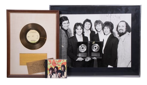 RIAA GOLD RECORD AWARD FOR "GO ALL THE WAY" RASPBERRIES (W/ PHOTO & CD)