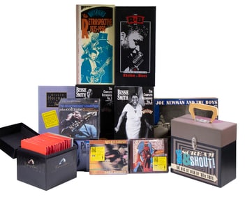 COLLECTION OF JAZZ BOX SETS ALONG WITH (5) ORIGINAL LP JAZZ ALBUMS