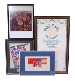 (4) FRAMED POSTERS