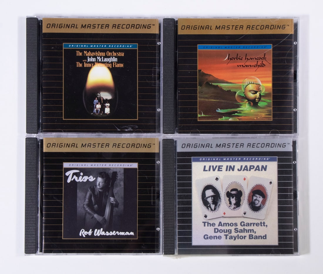 (4) ORIGINAL MASTER RECORDINGS (CD): THE MAHAVISHNU ORCHESTRA "THE INNER MOUNTING FLAME", HERBIE HANCOCK "MAN-CHILD", ROB WASSERMAN "TRIOS", THE AMOS GARNETT BAND "LIVE IN JAPAN" From the private collection of Herb Belkin, the former pre
