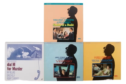 (4) ALFRED HITCHCOCK LASER DISCS