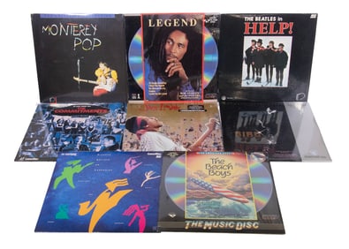 (8) MUSIC LASERDISCS