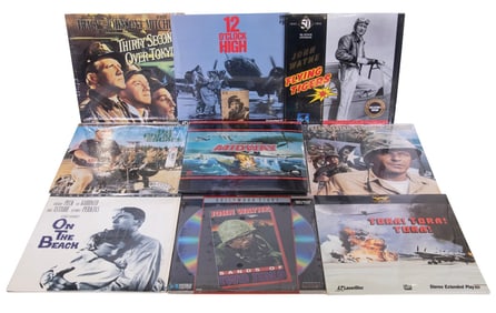 (24) WAR MOVIES ON LASERDISC