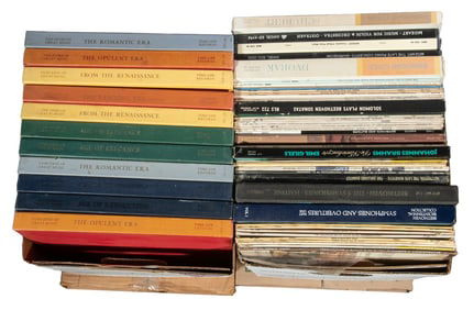 (4 BOXES) CLASSICAL LP RECORD ALBUM COLLECTION