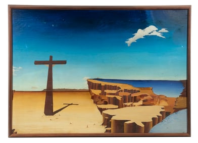 1970 CHICAGO PUBLIC ART COMPETITION AWARD WINNING PAINTING