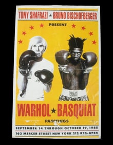 WARHOL VS BASQUIAT POSTER (NY, 1985)