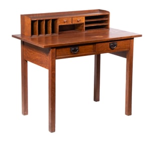 STICKLEY MISSION OAK WRITING DESK