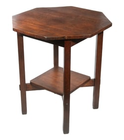 STICKLEY BROTHERS OCTAGONAL LAMP TABLE