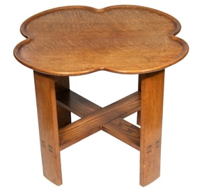 ARTHUR W. SIMPSON, THE HANDICRAFTS OAK SIDE TABLE