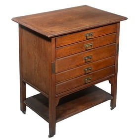 MISSION OAK LOCKSIDE CABINET