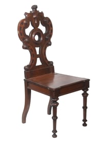 LATE 19TH C. BRITISH HALL CHAIR