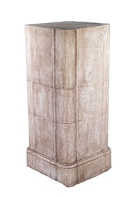 LARGE FAUX STONE PLASTER PEDESTAL