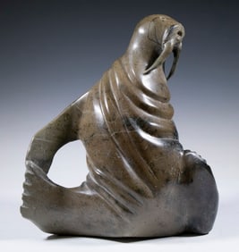 LARGE INUIT CARVED SCULPTURE