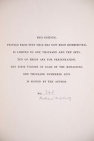 (28 VOL SET) BURWASH EDITION RUDYARD KIPLING SIGNED LTD ED W/ DJ'S'S