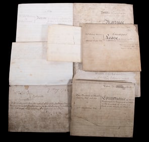 (7) ENGLISH REGENCY LEGAL DOCUMENTS ON VELLUM