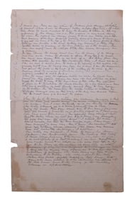 CONFEDERATE POINT OF VIEW OF "THE CRATER" AT PETERSBURG, HANDWRITTEN BY CSA CAPT D.N. WALKER, 13TH
