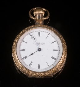 ILLINOIS OPEN FACE POCKET WATCH