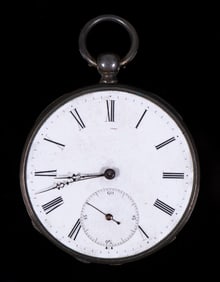 AIGUILLES KEY WIND POCKET WATCH