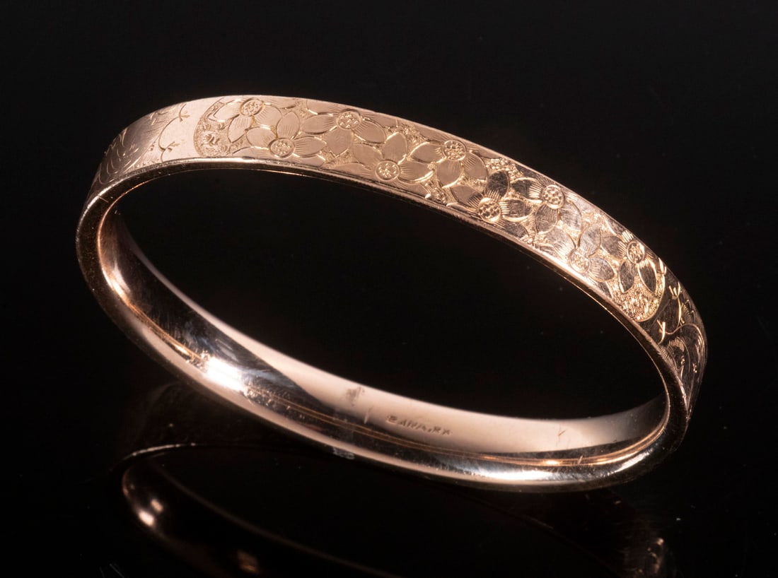 ENGRAVED BANGLE BRACELET (1 of 1)