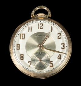 WALTHAM COLONIAL 10K GOLD POCKET WATCH
