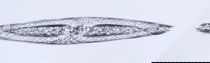 EDWARDIAN 18K WHITE GOLD AND DIAMOND BROOCH