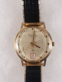 14K YELLOW GOLD GENT'S WRISTWATCH, LUCIEN PICCARD AUTOMATIQUE SEASHARK