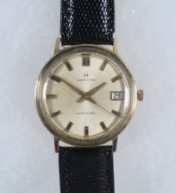 HAMILTON, 14K GOLD GENT'S WRISTWATCH