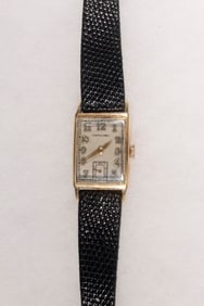 14K YELLOW GOLD GENT'S WRISTWATCH, HAMILTON