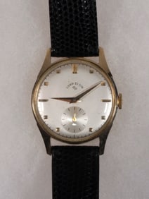 VINTAGE 14K YELLOW GOLD GENT'S WRISTWATCH, LORD ELGIN