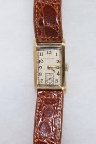 VINTAGE 14K GOLD GENT'S WRISTWATCH, HAMILTON