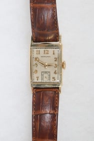VINTAGE 14K GOLD GENT'S WRISTWATCH, HAMILTON