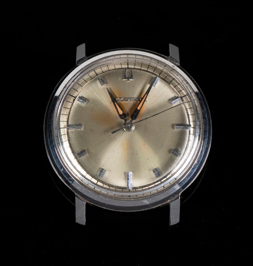 STAINLESS STEEL MEN'S WATCH, BULOVA ACCUTRON (1 of 3)