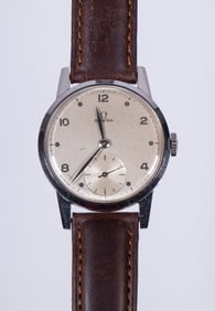 OMEGA STAINLESS STEEL WRISTWATCH