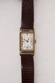 VINTAGE 14K YELLOW GOLD GENT'S WRISTWATCH, J.E. CALDWELL