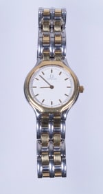 OMEGA, VINTAGE STAINLESS STEEL LADIES WRISTWATCH