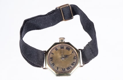 WALTHAM ART DECO 14K GOLD LADYS BRACELET WATCH