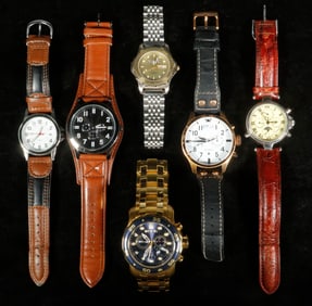 (6) GENT'S WRISTWATCHES