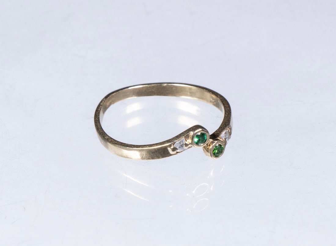 MODERN 14K YELLOW GOLD LADY'S RING (1 of 1)