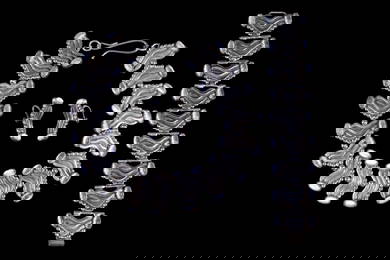 VINTAGE EARLY TAXCO SILVER & MOONSTONE JEWELRY SUITE